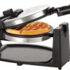 bella Classic Rotating Belgian Waffle Maker – Stainless Steel with Nonstick Plates, Adjustable Browning Control & Removable Drip Tray