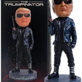 The Trumpinator Bobblehead | Premium Hand-Painted Political Collectible & Patriotic Desk Decor