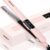 PRITECH Professional 1-Inch Titanium Flat Iron Hair Straightener - Dual Voltage 2-in-1 Curler & Straightener with 290°F-450°F Adjustable Heat & Auto Shut-Off (Pink)