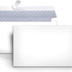 Amazon Basics Self-Seal Security Envelopes - #6 3/4 Regular Size, 100 Count (White)