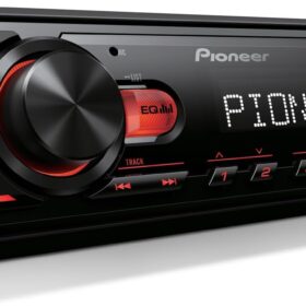 Pioneer MVH-S110BT Single DIN Bluetooth Car Stereo – Digital Media Receiver with USB, FLAC Playback, and iPhone/Android Compatibility