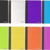 BAZIC 8-Pack Poly Cover Composition Notebooks | 80 Sheets College Ruled Lined Paper Journal | 5 x 7 Inch Durable Sewn Binding Notebooks for School, Office & Writing (Assorted Colors)