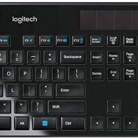 Logitech K750 Wireless Solar Keyboard Bundle – Solar Powered Keyboard with Included Marathon Mouse for Windows PC