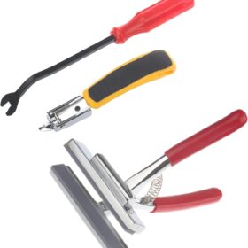 Professional Canvas Stretcher Pliers Set with Staple Remover & Tack Puller – Heavy Duty 4-3/4" Wide Grip for Artists, Framing, and Upholstery