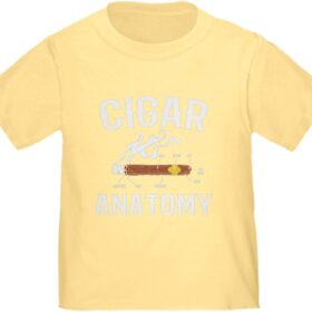 CafePress Cigar Anatomy Toddler T-Shirt - Funny Smoker Graphic Tee for Boys & Girls - 100% Cotton Soft Crew Neck