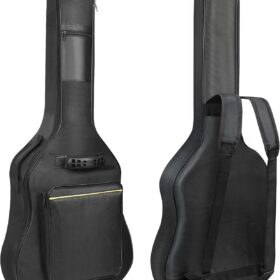 Mdvora Guitar Gig Bags – Water-Resistant Electric & Acoustic Guitar Case with Dual Pockets (38-41 Inch)