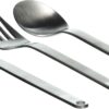 Hydro Flask Stainless Steel Camp Flatware Set with Travel Pouch - Reusable Spork, Knife & Lanyard for Outdoor Dining