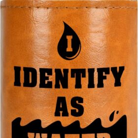 Premium Leather Can Cooler – Insulated Beer & Soda Sleeve – Funny Gag Gifts for Dad, Husband & Men – Unique Birthday, White Elephant, Father's Day & Christmas Stocking Stuffer for Him & Her