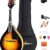 ADM A-Style Acoustic Mandolin Bundle - Complete Beginner Starter Kit with Sunburst Finish, Includes Gig Bag, Tuner, Strap, Strings, Pick, Hanger & Pickup