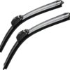MOTIUM OEM Quality Premium All-Season Windshield Wiper Blades - Frameless Beam Design (26 Inch + 17 Inch Pair) for Front Windshield