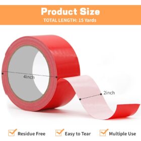 Rouceyxin 6-Pack Rainbow Colored Duct Tape – Heavy Duty, Waterproof, and Writable | 2 Inch x 15 Yards Per Roll