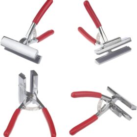 Professional Canvas Stretcher Pliers Set with Staple Remover & Tack Puller – Heavy Duty 4-3/4" Wide Grip for Artists, Framing, and Upholstery