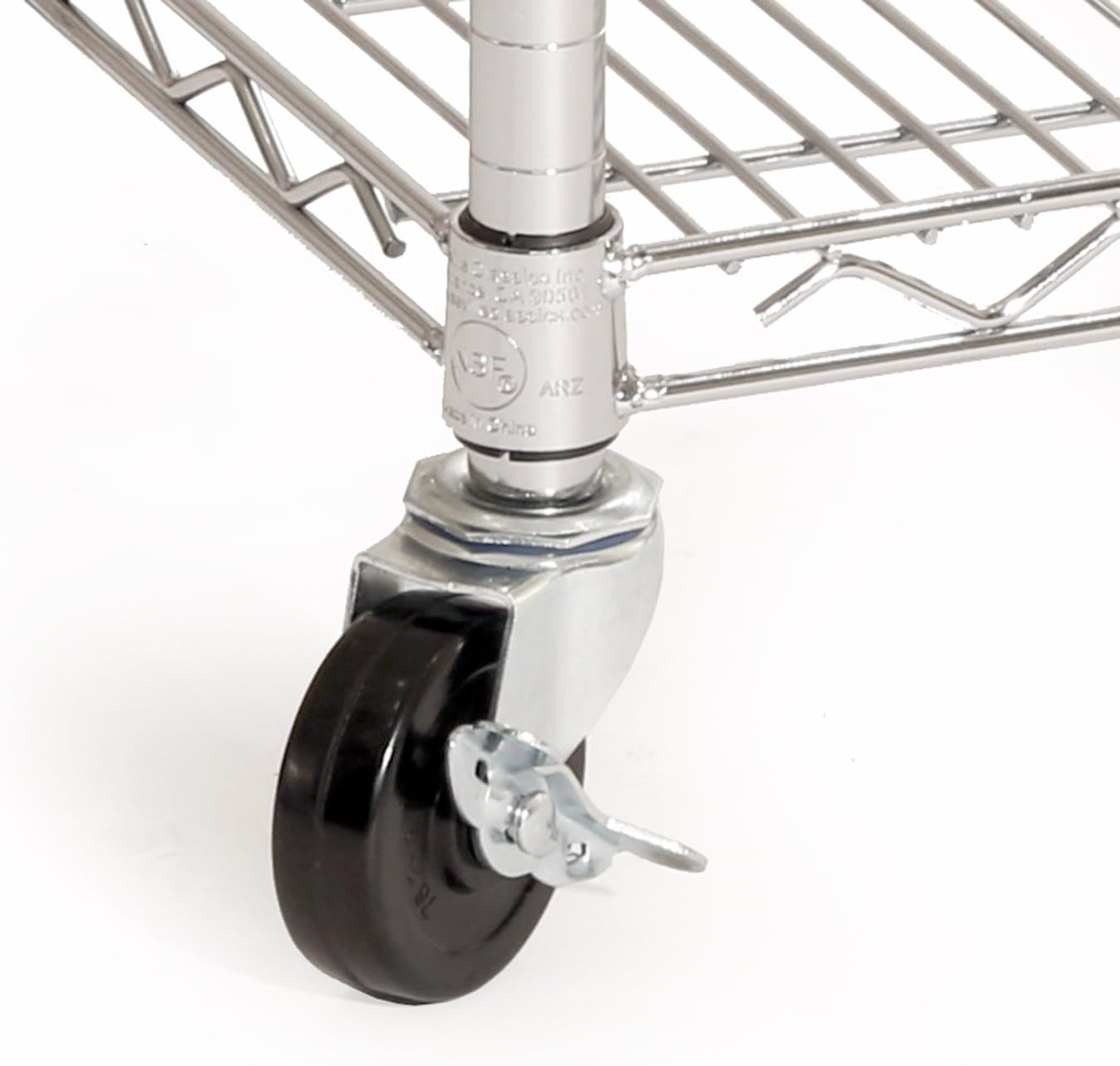 UltraDurable Commercial-Grade 5-Tier Steel Wire Shelving Unit – NSF Certified Heavy Duty Storage Rack with Wheels – 60-inch W x 18-inch D x 75-inch H