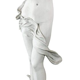 Design Toscano Spring Awakening Garden Statue – 40-Inch French Maiden Sculpture by Auguste Moreau – Antique Stone Cast Stone Resin – Outdoor Patio & Lawn Décor