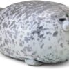 MerryXD Chubby Blob Seal Plush Pillow - Ultra-Soft Stuffed Cotton Ocean Animal Toy, Cute Small Hugging Buddy (13 Inches)