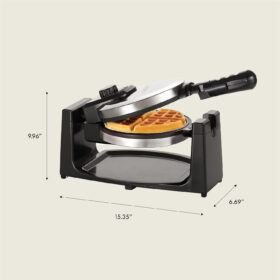 bella Classic Rotating Belgian Waffle Maker – Stainless Steel with Nonstick Plates, Adjustable Browning Control & Removable Drip Tray