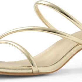 Shoe'N Tale Women's Square Toe Block Heel Mules - Low Chunky Heel Sandals & Strappy Slides