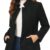Allegra K Women's Classic Mid-Length Wool-Blend Single-Breasted Peacoat with Stand Collar