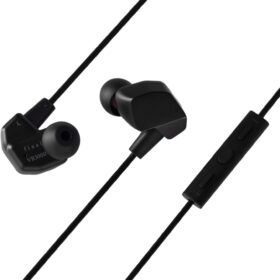 Final VR3000 Spatial Gaming Earphones – In-Ear Monitors with Open-Back Soundstage for VR & Open World Adventures – In-Line Mic & Secure Fit – Black