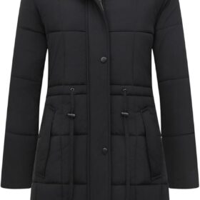 GOLDLADIES Women's Long Waterproof Down Parka - Insulated Winter Coat for Cold & Snow