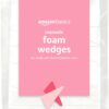 Amazon Basics 32-Piece Cosmetic Foam Wedges – Professional Makeup Sponges for Blending Foundation, Creams, and Concealers