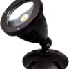 TOPELE 12W CREE LED Flood Light - 1100LM Outdoor Landscape Security Light, Brown Finish IP65 Waterproof