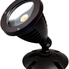 TOPELE 12W CREE LED Flood Light - 1100LM Outdoor Landscape Security Light, Brown Finish IP65 Waterproof