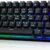 CACKBIRD Portable 60% Mechanical Gaming Keyboard – Ultra-Compact Wired 61-Key Keyboard with Tactile Blue Switches, RGB LED Backlit, USB-C for PC, Mac, Xbox (Black)