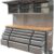 VEVOR 72-Inch Stainless Steel Rolling Tool Chest – 15-Drawer Storage Cabinet with Pegboard, Rubber Wood Top & Side Handles
