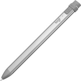 Logitech Crayon Digital Pencil for iPad (2018 and Later) - Pixel-Precise Stylus with Palm Rejection, Tilt Support, and Roll-Proof Design (Grey)