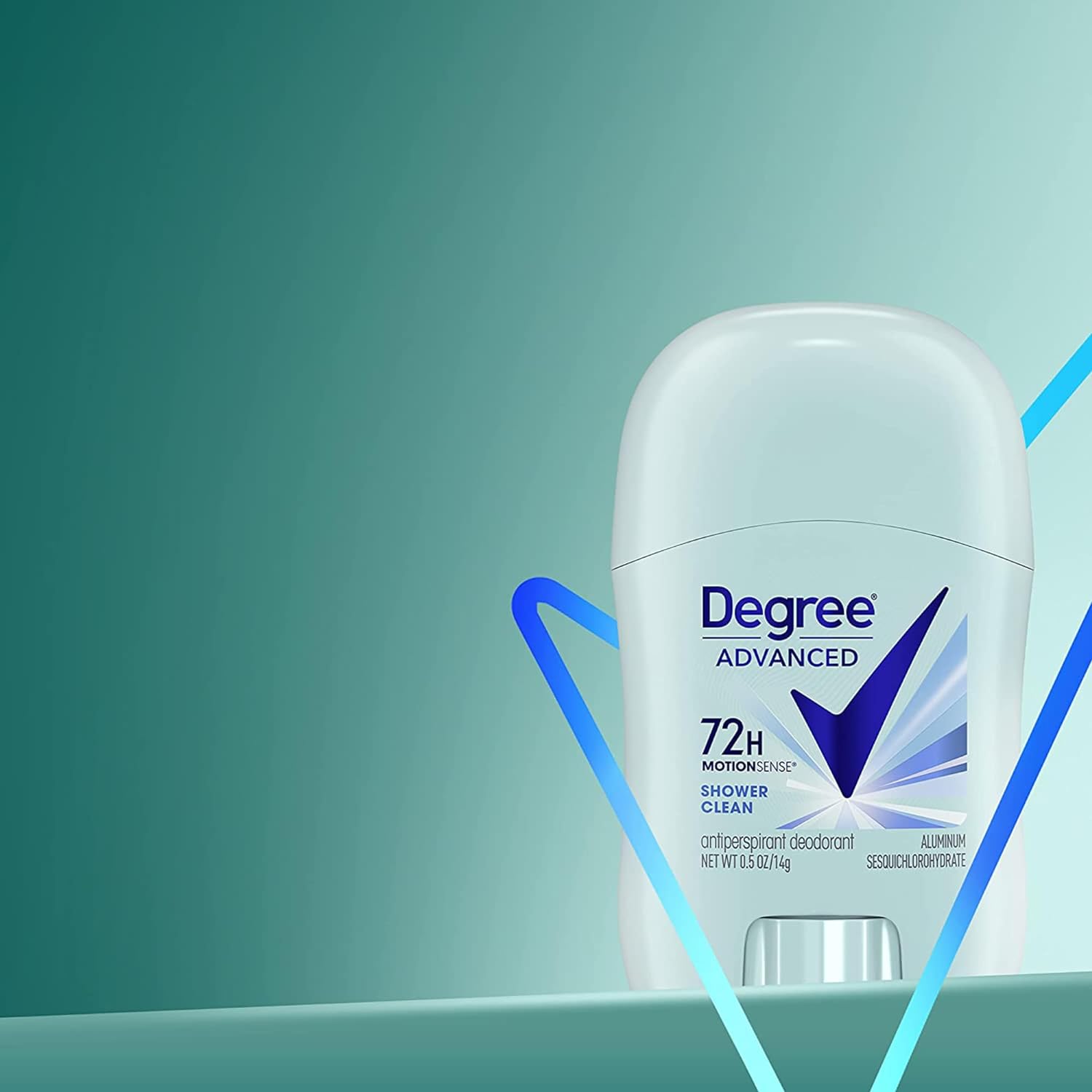 Degree Women's Shower Clean Antiperspirant Deodorant Stick – 72Hr Body Heat Activated Protection, Travel Size 0.5 Oz (18 Pack)