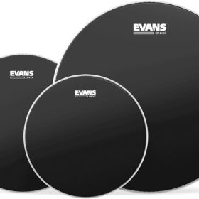 Evans Onyx 2-Ply Coated Drum Head Tom Pack (12", 13", 16") - Matte Black