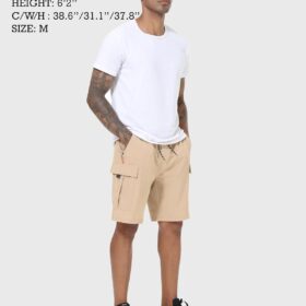 Men's Lightweight Quick-Dry Cargo Hiking Shorts with 5 Pockets - Stretch Performance for Outdoor & Active Wear