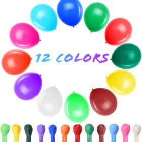 120-Piece Premium Latex Balloons Arch Kit - 12-Inch Rainbow Party Decorations for Birthdays, Weddings & Events - Thickened, Eco-Friendly Colorful Assortment