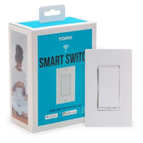 TORK WFIH1 Smart Wi-Fi In-Wall Light Switch – No Hub Required, Works with Alexa & Google Home