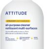 ATTITUDE All Purpose Cleaner Spray – EWG Verified, 94% Plant-Based, Streak-Free Multi-Surface Cleaner for Kitchen, Bathroom & Glass, Citrus Zest, 27.1 Fl Oz