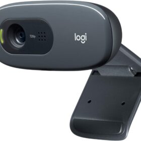 Logitech C270 HD Webcam – 720p Widesensor Video Calling, Noise-Reducing Mic, Auto Light Correction for PC/Laptop/Mac/Zoom