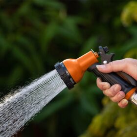 Garden Hose Nozzle Sprayer (2 Pack) – Heavy Duty High Pressure Hose Attachment with 10 Watering Patterns & Non-Slip Grip