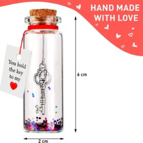 Romantic Message in a Bottle - Unique Gifts for Her & Him, Wedding Anniversary Valentine's Day Surprise, Cute Home Decor Collectible Accessories