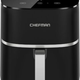 Chefman TurboX 4-in-1 Digital Air Fryer, 5-Quart Nonstick Basket with Shake Alert & 1500W Rapid Air Circulation