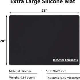 Gartful Extra Large Silicone Countertop Protector Mat - 28" x 20" Heavy Duty, Non-Slip, Heat Resistant Kitchen Pad for Air Fryers, Microwaves & Dining Tables