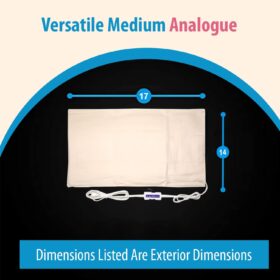 Thermotech Medical Grade Moist Heating Pad - Automatic High Heat Therapy for Back Pain, Muscle Spasms & Cramps (14" x 17")