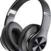 60-Hour Playtime Wireless Over-Ear Headphones with Hi-Fi Stereo, Deep Bass, 6 EQ Modes & Foldable Design