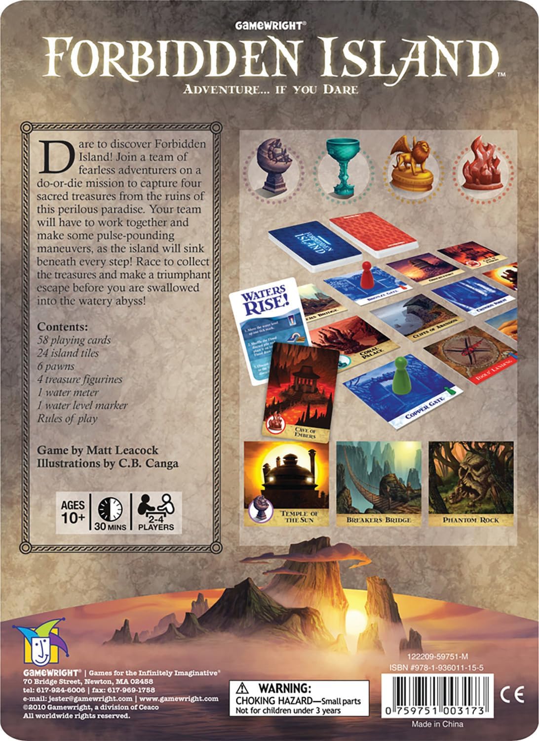 Forbidden Island - Thematic Cooperative Strategy Board Game for Families & Kids