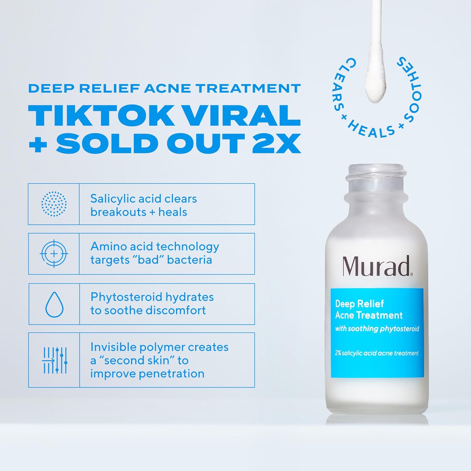 Murad Resurfacing Treatment: 2% Salicylic Acid Acne Spot & Redness Relief Serum
