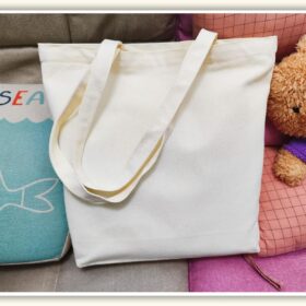 Heavy-Duty Canvas Tote Bag with Zipper & Pockets - Reusable Cotton Shopping, Work, & Beach Bag