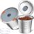 Noalto Reversible Stainless Steel K Cups – Universal Refillable Coffee Pods Compatible with Keurig 1.0 & 2.0 Brewers (2 Pack)