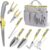 Carsolt Heavy Duty 10-Piece Stainless Steel Gardening Tool Set with Ergonomic Handles, Tote Bag & Gloves – Premium Gift Kit for Planting, Weeding & Digging