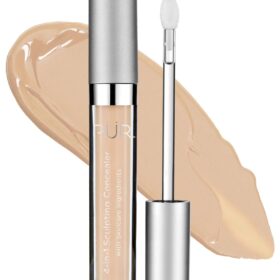 PÜR 4-in-1 Sculpting Concealer - Medium to Full Coverage, Hydrating & Brightening Formula for Dark Circles, Blemishes & Fine Lines