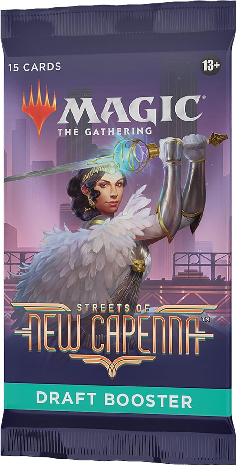 Magic: The Gathering Streets of New Capenna Draft Booster Pack | 15 MTG Cards & Accessories